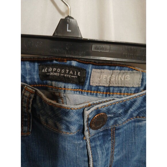 Aeropostale Jeggings Size 10 R Blue Womans - Picture 6 of 11